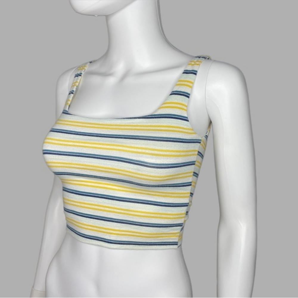 Kendal and Kylie 90’s Striped Crop Tank Top